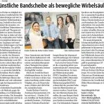 Wieder fit mit Bandscheibenprothese